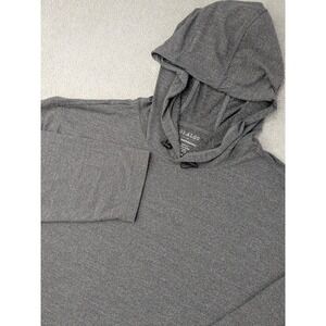 01 ALGO Mens XXXL Performance Hoodie Quick Dry Moisture Wicking UV SPF 40 Grey